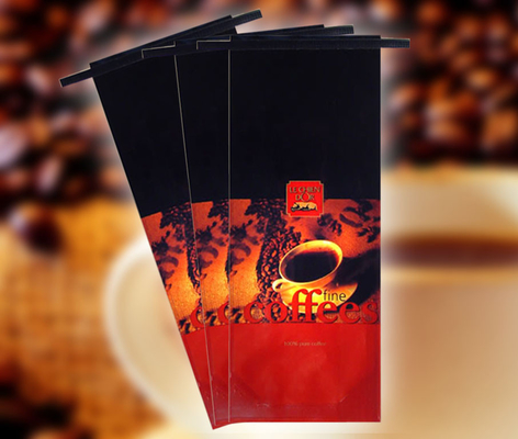 Polypropylene Aluminum Foil Coffee Packaging Bags with Tin Bar Custom Laminated 9 Colors