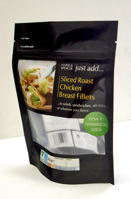 Clear Back Window Custom Printed Zipper Plastic Bags , Zip Closure Pouch For Jerky Packaging