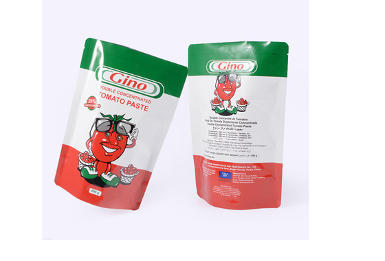 Retortable Leakproof Aluminum Foil Stand Up Food Pouches For Seasoning Paste Mix Package